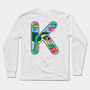 Alphabet K Long Sleeve T-Shirt